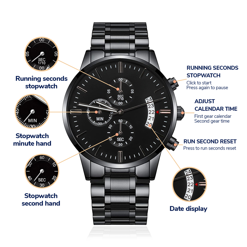 Engraved Groomsman Watch – Unique Wedding Party Gift for Him