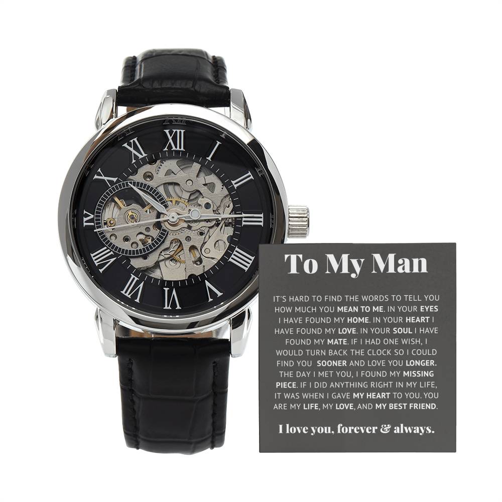 Luxury Personalised Watch for Him – Life, Love & Best Friend | Gift for Boyfriend