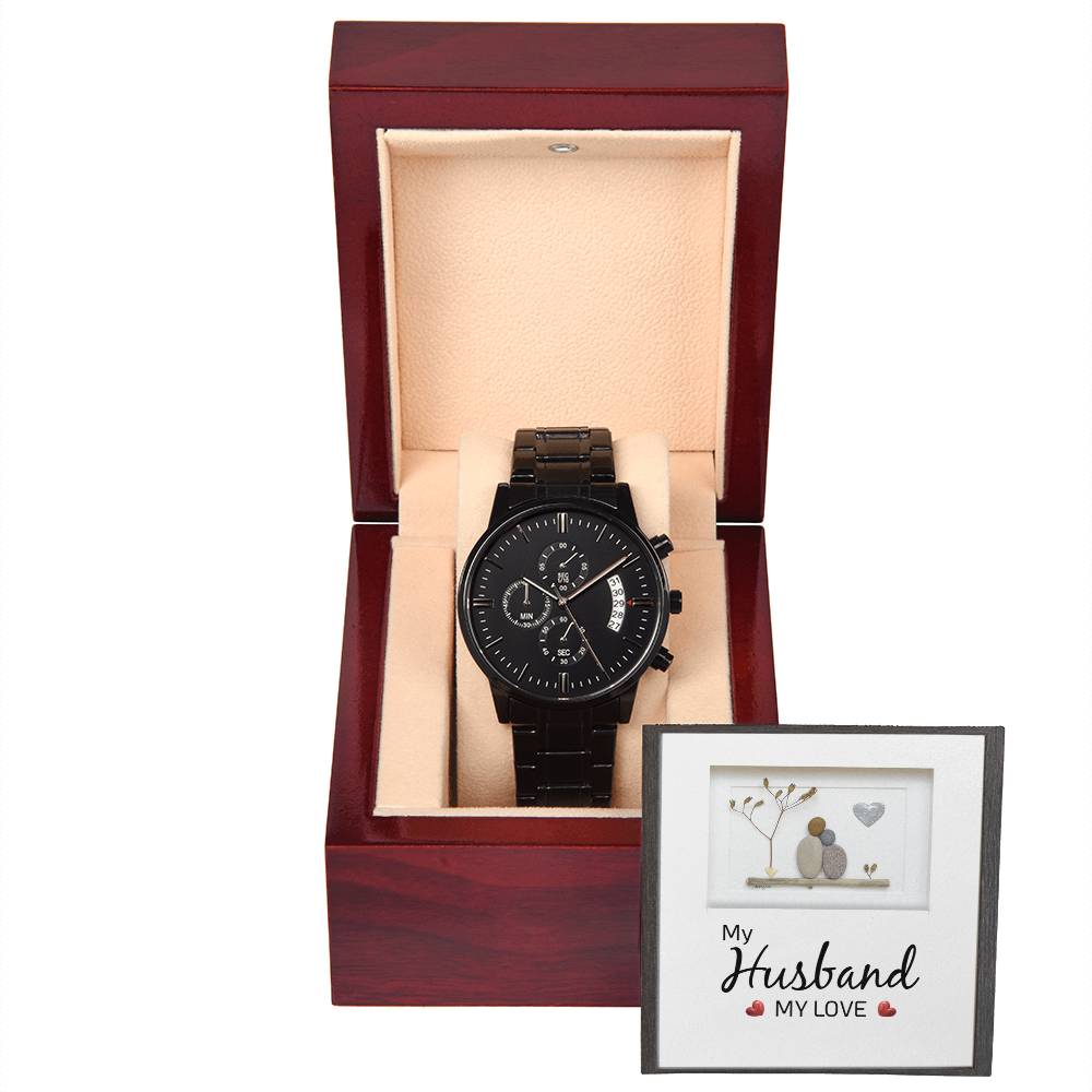 Personalised Watch for Husband – "My Husband My Love" | Romantic Gift for Him