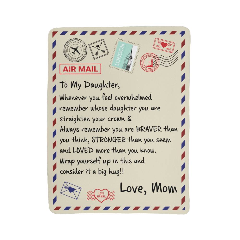 Sherpa Fleece Blanket for Daughter – A Warm Hug She'll Treasure Forever