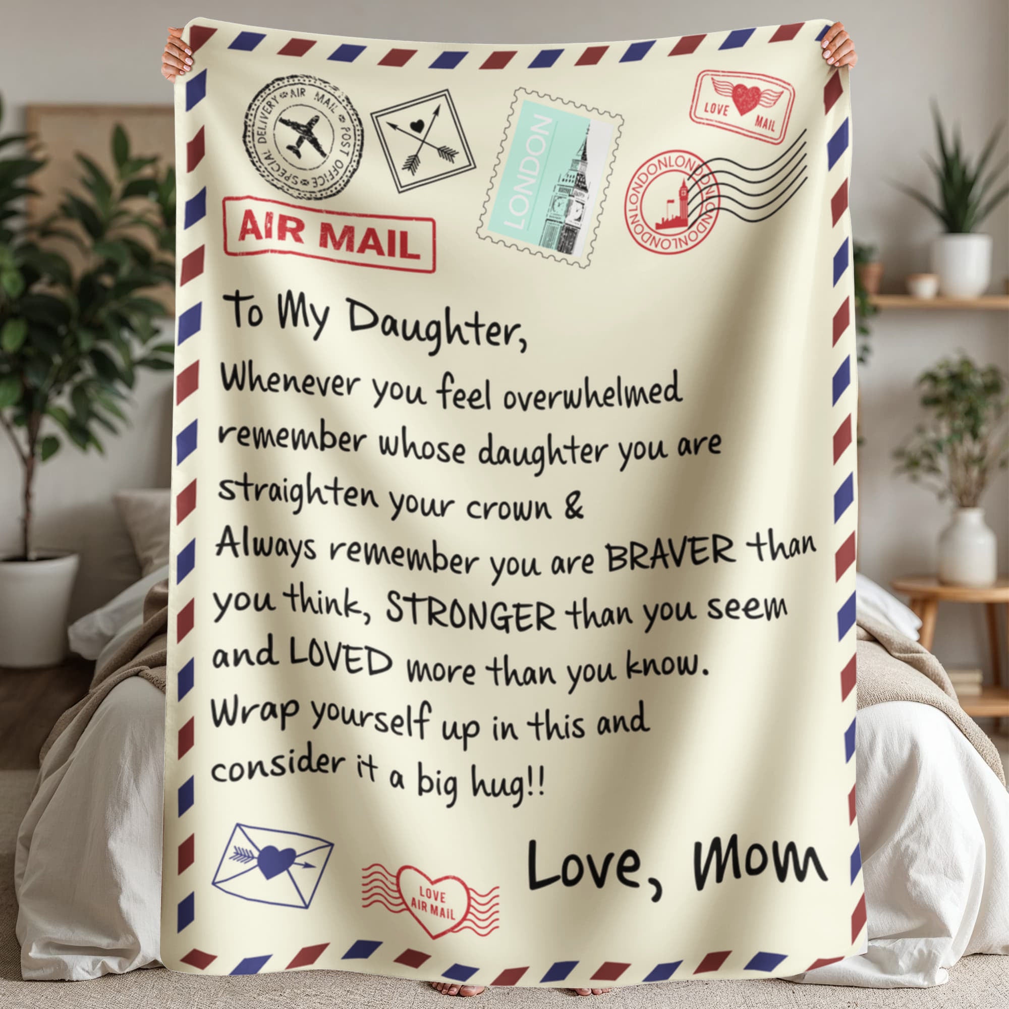 Sherpa Fleece Blanket for Daughter – A Warm Hug She'll Treasure Forever